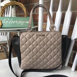 Nine West Black and Pewter Crossbody Bag